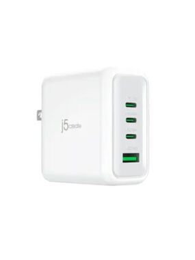 j5create - 70W GaN USB-C 4-Port Charger - White